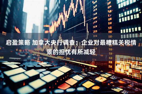启盈策略 加拿大央行调查：企业对最糟糕关税情景的担忧有所减轻